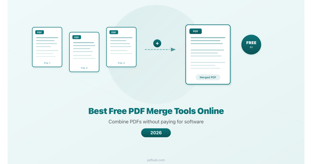 Best free PDF merge tools: combine PDFs without paying for software