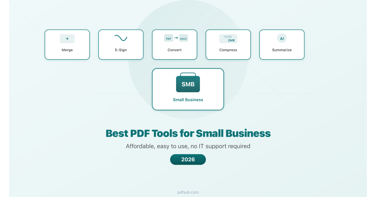 Best PDF tools for small business: affordable, easy to use, no IT support required