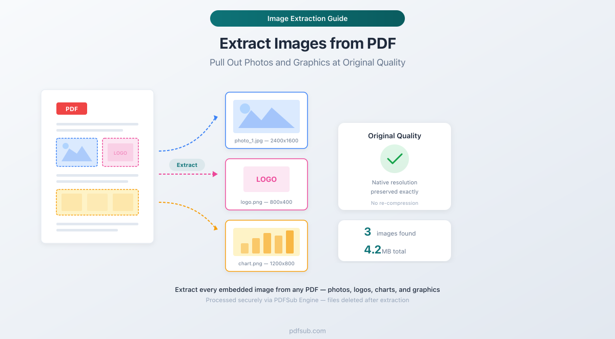 How to extract images from a PDF - pull out photos, logos, and graphics at original quality