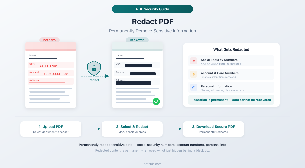 How to Redact Sensitive Information from a PDF
